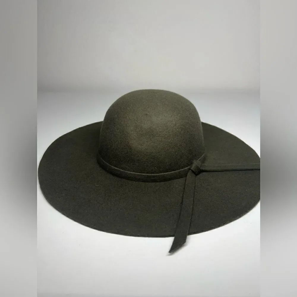 Wool Hat Green Khaki Size 57 cm